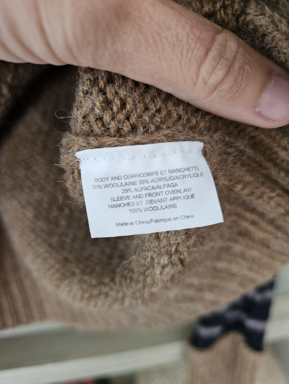 Tory Burch Alpaca Wool Blend V Neck Striped Fair Isle Sweater Small - Picture 11 of 13